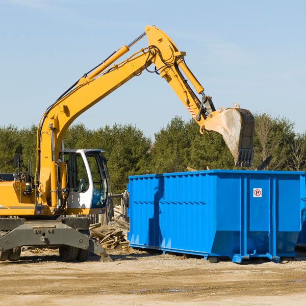 what are the rental fees for a residential dumpster in Garwin